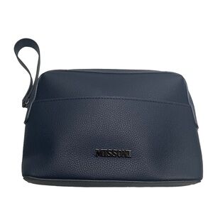 New Missoni Blue Zig Zag Chevron Travel Pouch Clutch